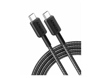 USB - Anker 322 USB-C til USB-C, Flettet kabel, 1,8m - Svart - A81D6H11