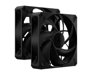 Kabinettvifte - Corsair RS140 MAX Dual Pack - Kabinettvifte - 140mm - Svart - 31 dBA - CO-9050175-WW