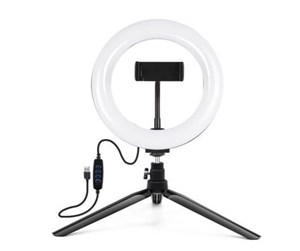 Tripod - Puluz Tripod Mount with 20cm LED Ring Vlogging - PKT3073B