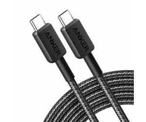 USB - Anker 322 USB-C to USB-C Nylon cable - 0.9m - Black - A81F5G11