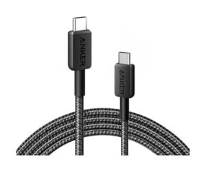 USB - Anker 322 USB-C to USB-C Nylon cable - 1.8m - Black - A81F6G11