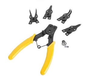 Verktøy - Deli Tools Circlip Pliers 6"  EDL104506 (yellow) - EDL104506