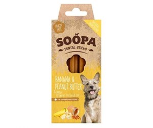 Hund - Soopa - Dental Sticks Banana og & Peanut Butter 100g - SO920586