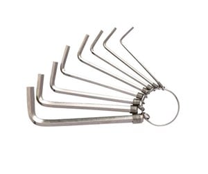 Verktøy - Deli Tools Hex Key Sets 1.5-6mm  EDL3080 (silver) - EDL3080