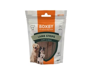 Hund - BOXBY - Lamb Strips Gluten Free 90g - (PL10798) - PL10798