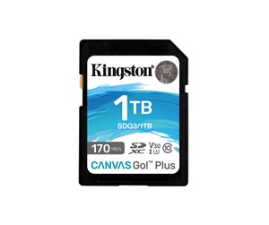 Minnekort - Kingston Canvas Go! Plus SD - 170MB/s - 1TB - SDG3/1TB