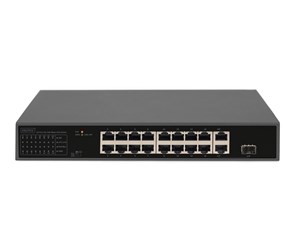 Switch/splitter - DIGITUS DN-95355 16-Port 10/100 Mbps PoE Switch 16 x10/100Mbps PoE RJ45 Ports.1x GE RJ45 1x SFP - DN-95355