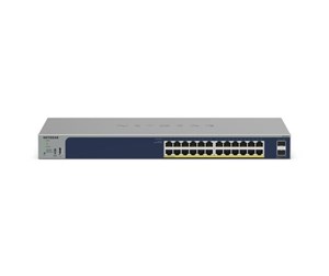 Switch/splitter - Netgear GS724TPv3 (GS724TP-300EUS) 24 Port Gigabit Ethernet PoE+ Smart Switch with 2 SFP Ports (190W) - GS724TP-300EUS