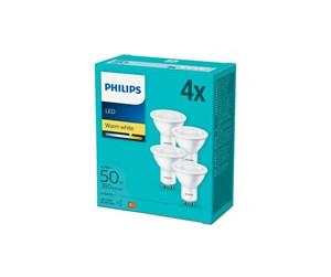 LED-lyspære - Philips LED-lyspære Spot PAR16 4,7W/827 (50W) 36° 4-pack GU10 - 929003038634