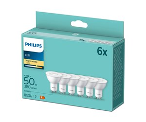 LED-lyspære - Philips LED-lyspære Spot PAR16 4,7W/827 (50W) 36° 6-pack GU10 - 929003038636