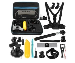 Tripod - Puluz 20 in 1 Accessories Ultimate Combo Kits for sports cameras PKT11 - PKT11