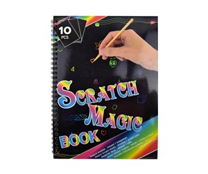 Kreative leker - Pocket Money MAGIC COLOR SCRATCH BOK A4 10 ARK M/PENN - 620958