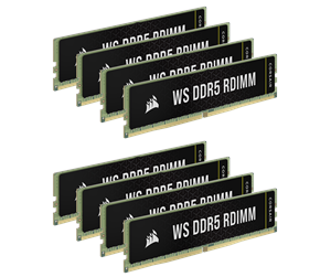 RAM - Corsair WS DDR5-5600 - 128GB - CL40 - Octa Channel (8 pcs) - Intel XMP - Grønn - CMA128GX5M8B5600C40