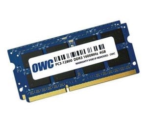 RAM - OWC Other World Computing - DDR3L - kit - 8 GB: 2 x 4 GB - SO-DIMM 204-pin - 1600 MHz / PC3L-12800 - unbuffered - OWC1600DDR3S08S