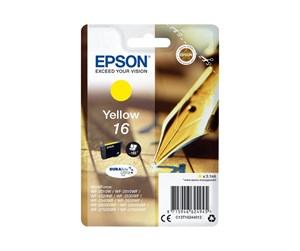 Printertilbehør blekk/toner - Epson 16 - yellow - original - ink cartridge - Blekkpatron Yellow - C13T16244022