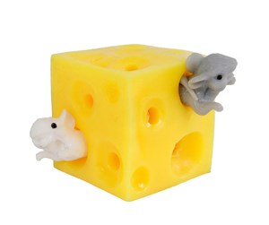 Små gaver til barn - Toi-Toys Squeeze cheese with 2 mice - 35098A