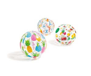 Vannlek - Intex BADEBALL INTEX LIVELY PRINT 51 CM 3 ASS - 659040