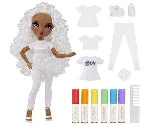 Dukker, Bamser & Utstyr - Rainbow High Color & Create Fashion Doll- Purple E - 594147