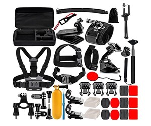 Actionkamera  - Tilbehør - Puluz Accessories set  for Sports Cameras PKT39 50-in-1 - PKT39