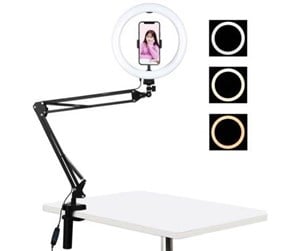 Tripod - Puluz Desktop arm stand  with 26cm LED Vlogging Ring PKT3090B - PKT3090B