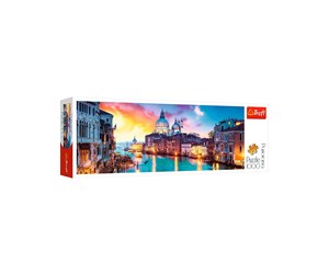 Puslespill - Trefl Puzzle - Panorama - Canal Grande Venice (1000 pcs) - TFL29037