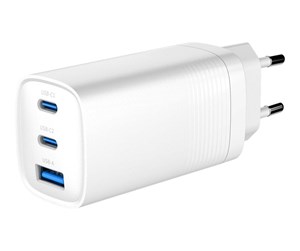 Mobil - Adaptere og ladere - Gembird power adapter - USB 24 pin USB-C - 65 Watt - TA-UC-PDQC65-01-W