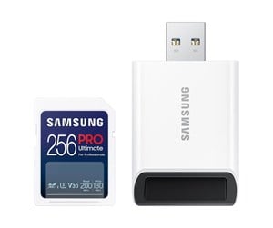 Minnekort - Samsung PRO Ultimate SD + Reader - 200MB/s - 256GB - MB-SY256SB/WW