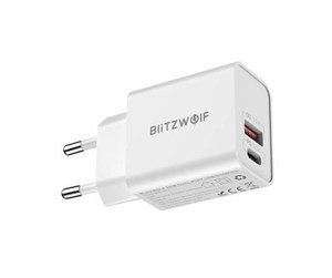 Mobil - Adaptere og ladere - BlitzWolf Wall Charger Blitzwolf BW-S20 USB USB-C 20W (white) - BW-S20