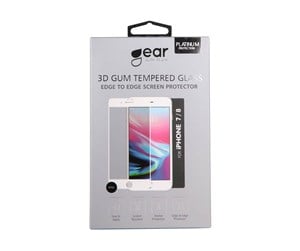 Mobil - Beskyttelsesglass - GEAR Screen Protector 3D White iPhone 7 / 8 - 661125