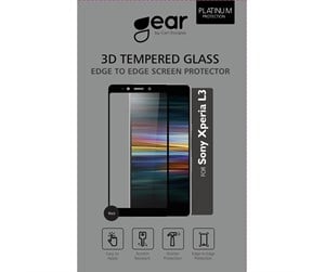 Mobil - Beskyttelsesglass - GEAR Glass Protector 3D Full Cover Black Sony L3 - 661137