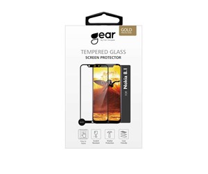 Mobil - Beskyttelsesglass - GEAR Glass Protector 2.5D Full Cover Nokia 8.1 - 661140