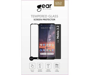 Mobil - Beskyttelsesglass - GEAR Glass Protector 2.5D Full Cover Nokia 3.2 - 661152