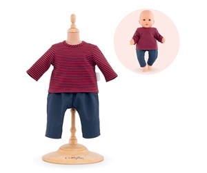 Dukker, Bamser & Utstyr - Corolle Mon Grand Poupon - Doll Outfit Striped - 9000140630