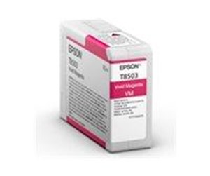 Printertilbehør blekk/toner - Epson T8503 - vivid magenta - original - ink cartridge - Blekkpatron Vivid magenta - C13T85030N