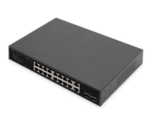 Switch/splitter - DIGITUS DN-95358 - switch - 19" - 18 ports - unmanaged - rack-mountable - DN-95358