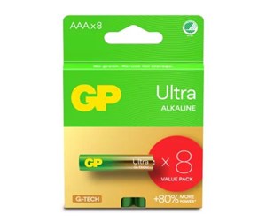 Batteri - GP Battery Ultra Alkaline AAA/LR03 8-pack - GPPCA24AU704