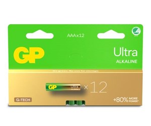 Batteri - GP Battery Ultra Alkaline AAA/LR03 12-pack - 151447