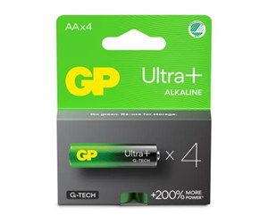 Batteri - GP Battery Ultra Plus Alkaline AA/LR6 4-pack - GPPCA15UP194