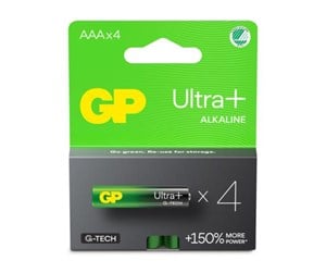 Batteri - GP Battery Ultra Plus Alkaline AAA/LR03 4-pack - GPPCA24UP186