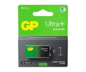 Batteri - GP Battery Ultra Plus Alkaline 9V/6LF22 1-pack - GPPVA9VUP048