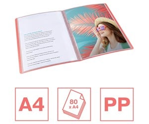 Arkivering & Oppbevaring - Esselte  Colour'Breeze Display Book with 40 pockets Coral - 628441