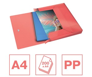 Arkivering & Oppbevaring - Esselte  Colour'Breeze Box File Coral - 628449