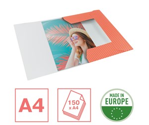 Arkivering & Oppbevaring - Esselte  Colour'Breeze Card 3-Flap Folder Coral - 628494