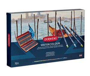 Skrive- & Tegneverktøy - Derwent Watercolour Pencils 72 Wooden Box - 32891