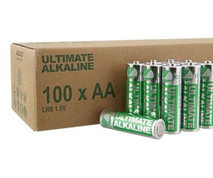 Batteri - Deltaco Ultimate Alkaline batteries LR6/AA size 100-pack - ULTB-LR6-100P