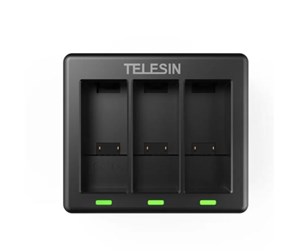 Actionkamera  - Tilbehør - TELESIN 3-slot charger Telesin for GoPro Hero 12 / Hero 11 / Hero 10 / Hero 9 - GP-BCG-902