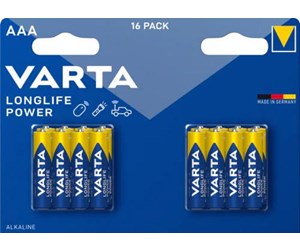 Batteri - VARTA Longlife Power AAA 16 Pack (B) - 4903121416