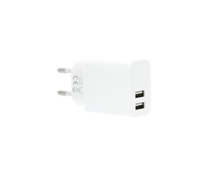 Mobil - Adaptere og ladere - GEAR Charger 220V 2xUSB-A 3.4A White - 665129