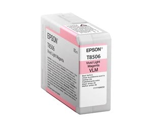 Printertilbehør blekk/toner - Epson T8506 - vivid light magenta - original - ink cartridge - Blekkpatron Vivid light magenta - C13T85060N