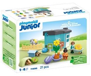 Playmobil - Playmobil 1.2.3 - Junior: Animal Home with Treat Dispenser - 71690